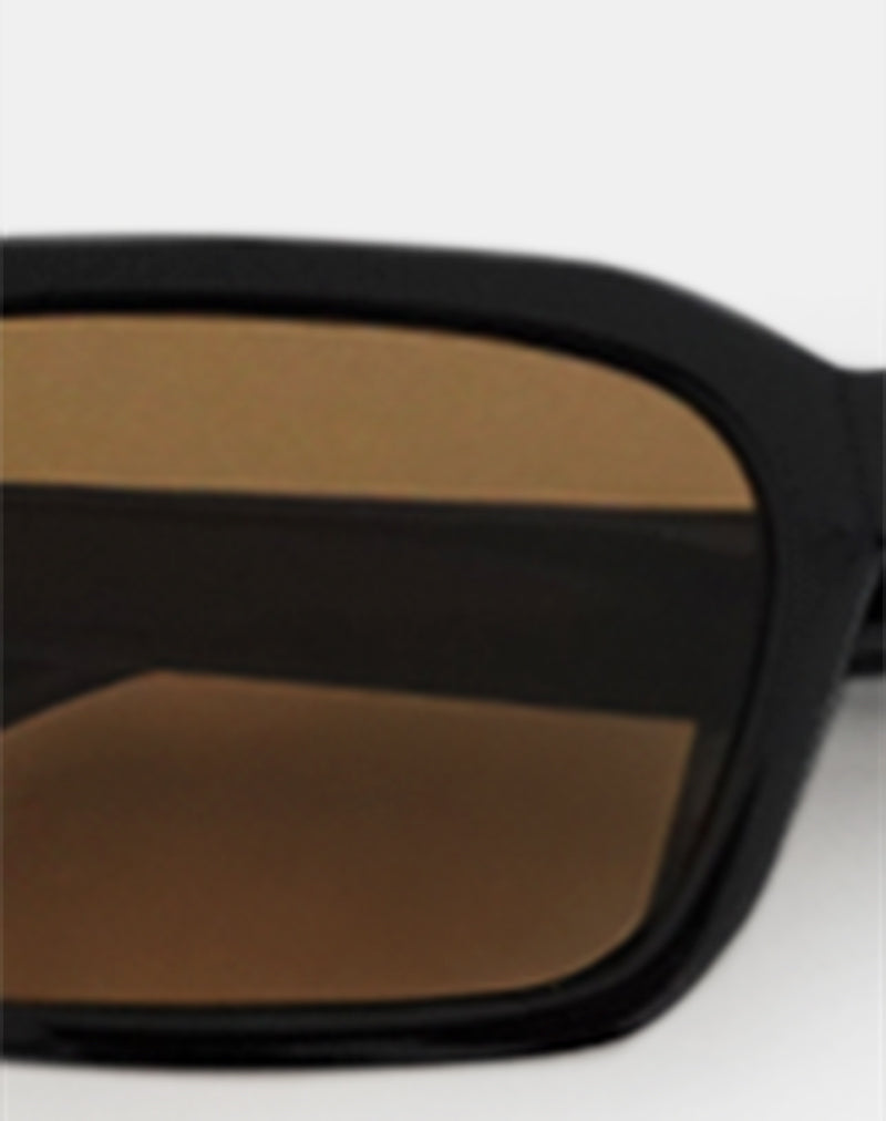 Sorello Sunglasses in Black with Orange Lenses