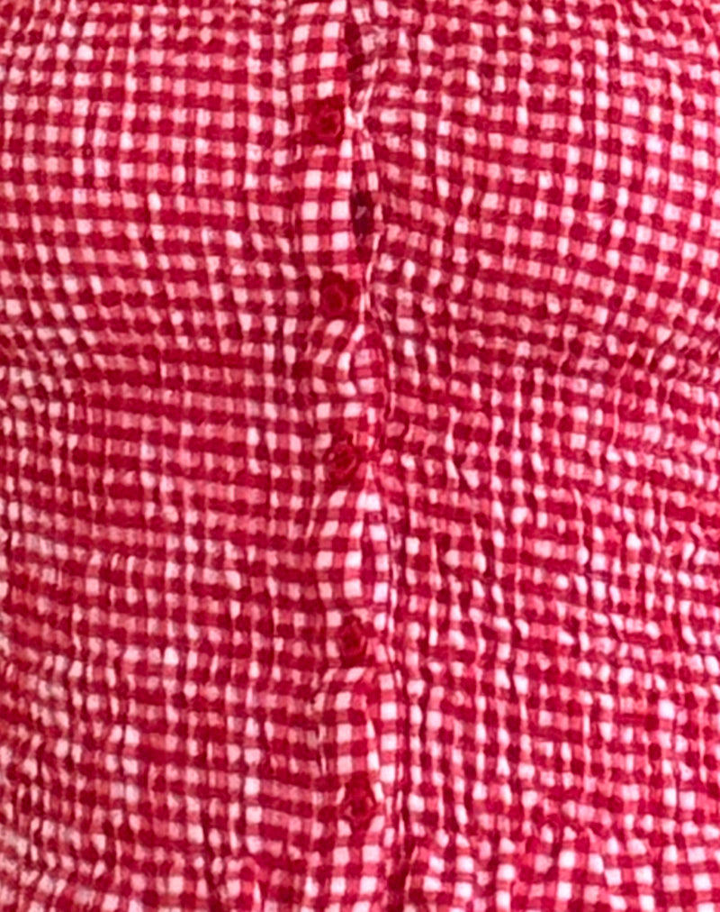 Soter Top in Red Gingham