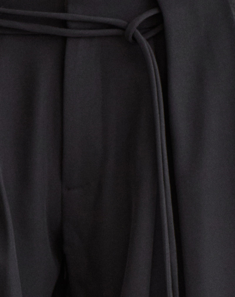 Rivela Tie Waist Trouser in Black