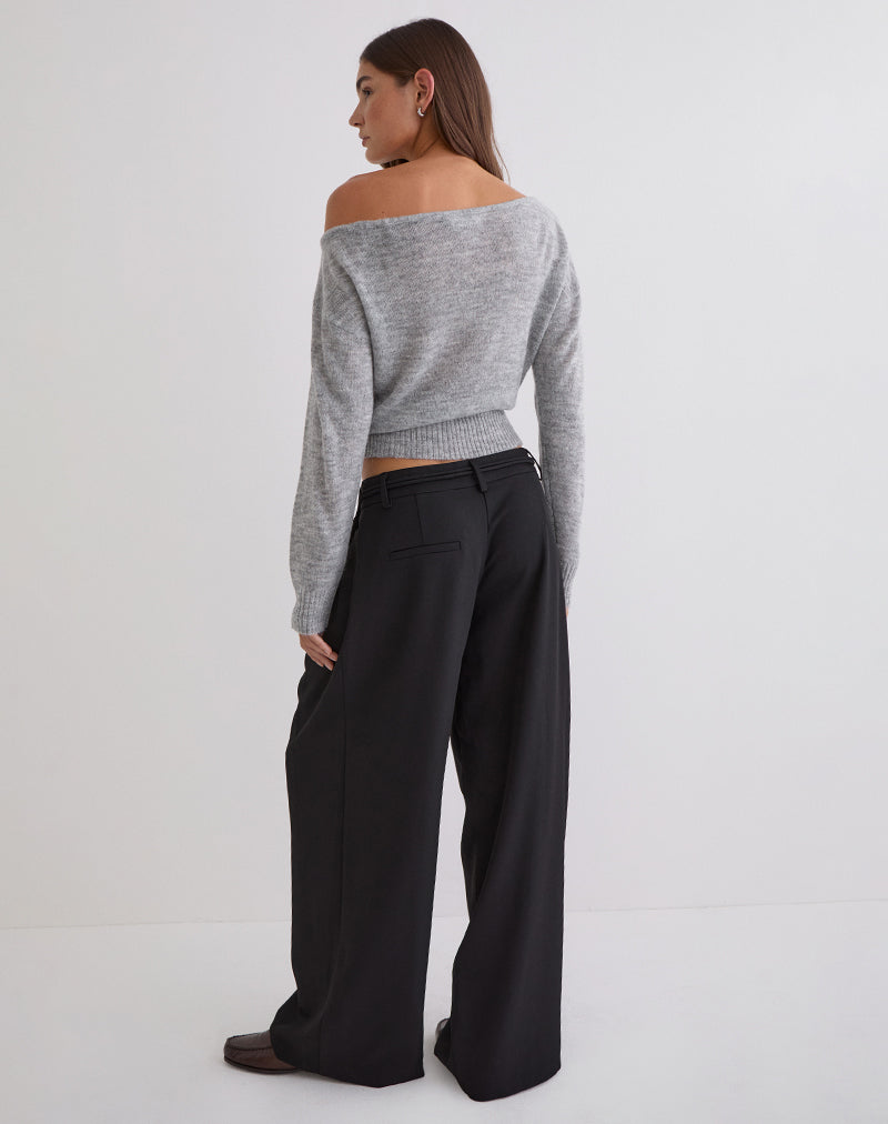 Rivela Tie Waist Trouser in Black