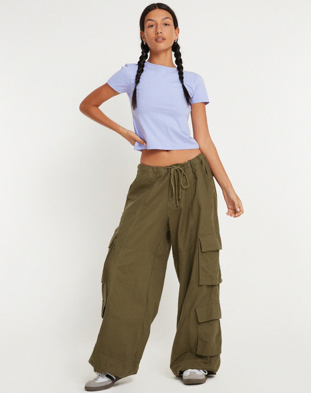 Surtie Crop Top in Pastel Lilac