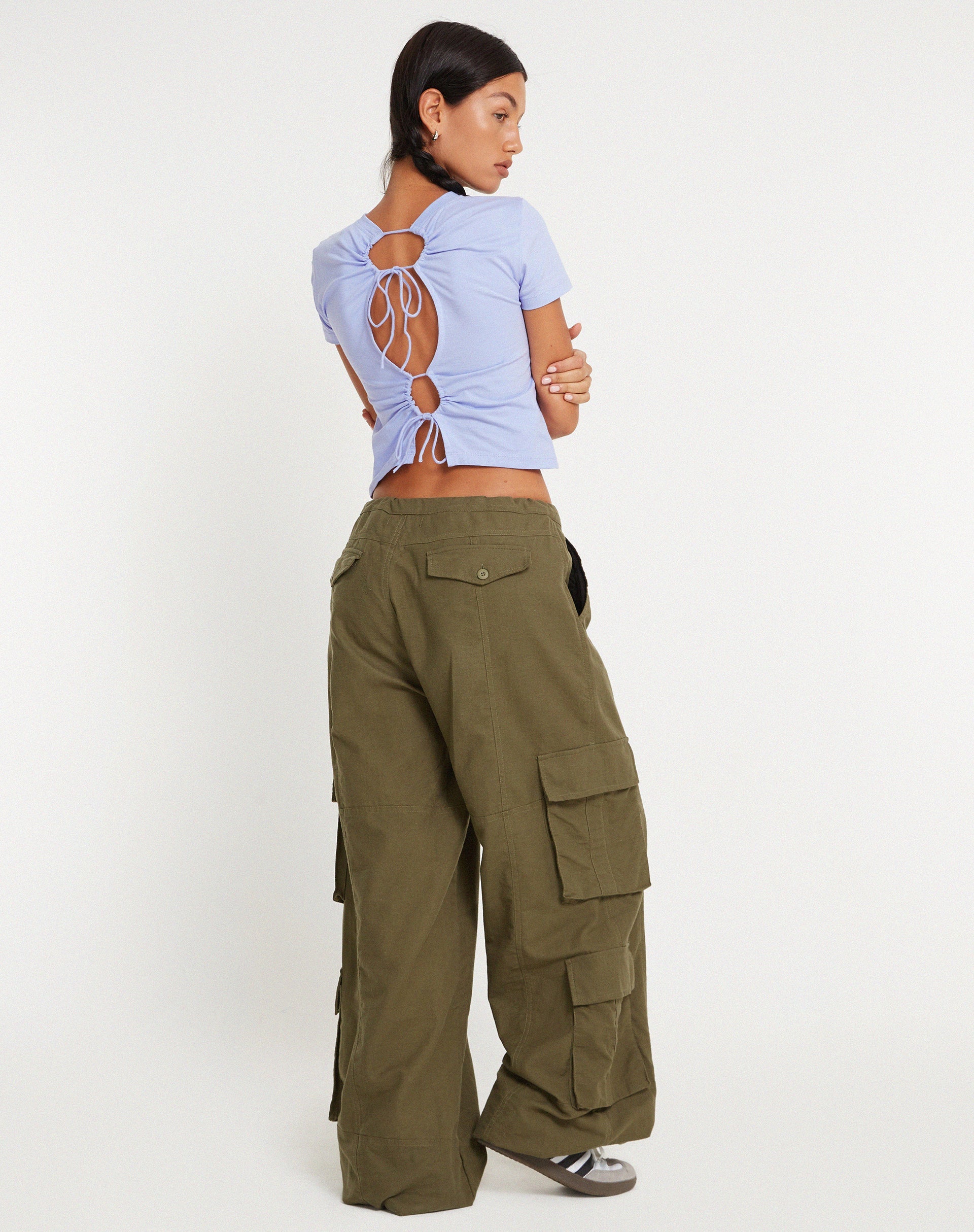 Surtie Crop Top in Pastel Lilac