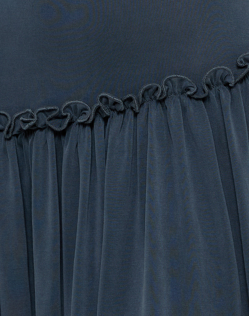 Suvi Cami Mini Dress in Ocean Storm