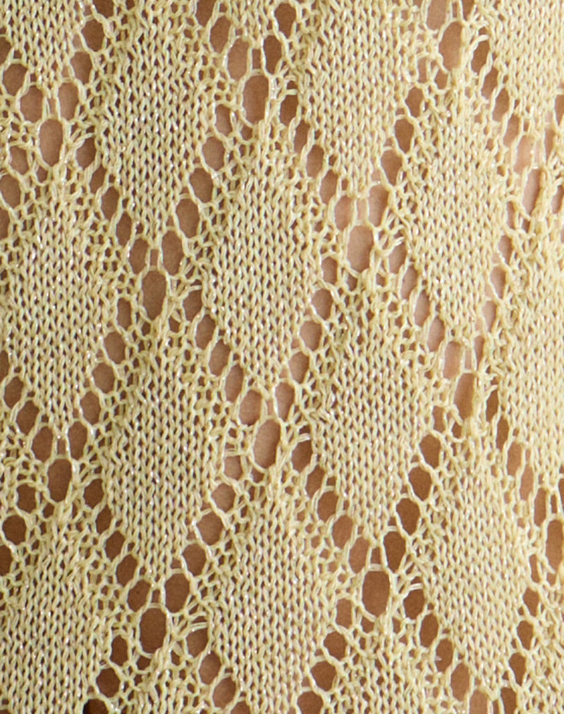 Tate Jumper in Metallic Lemon