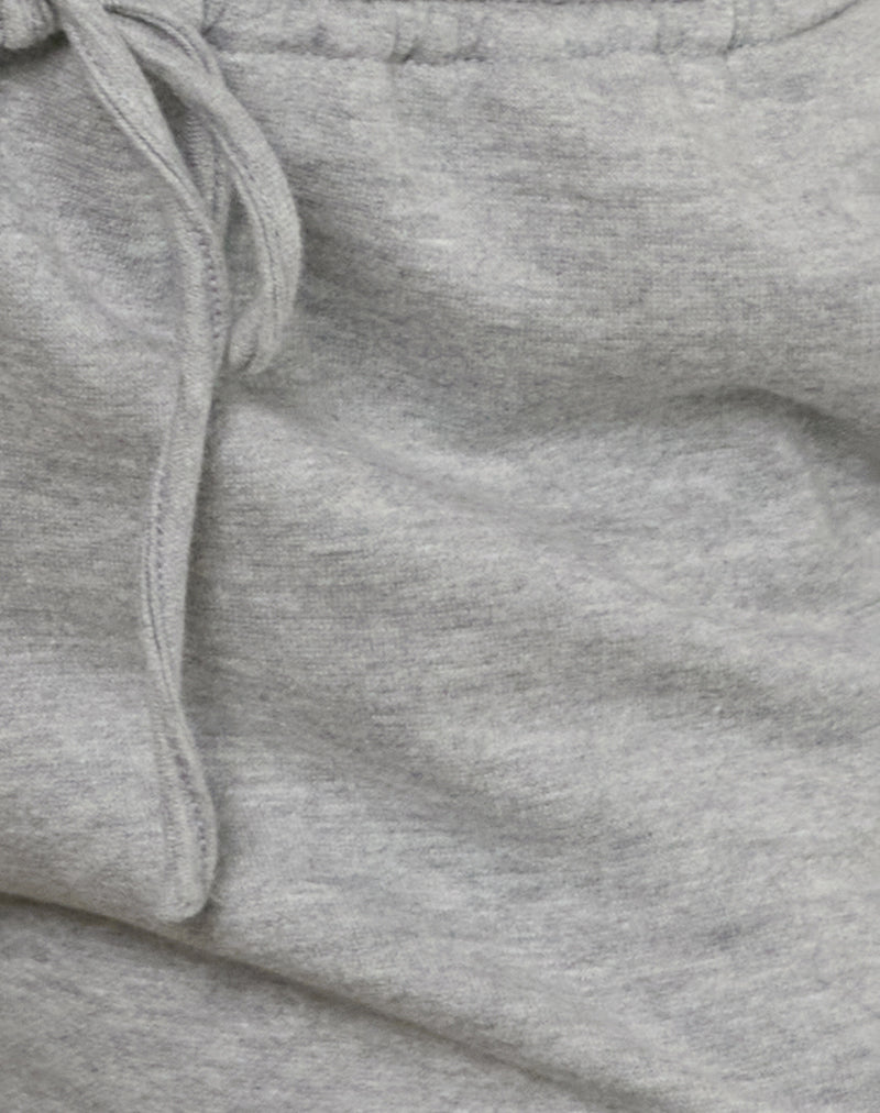 Agusta Frill Shorts in Grey Marl with M Emblem