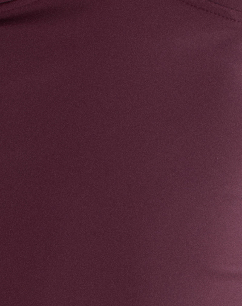 Thorin Studded Tankini in Burgundy