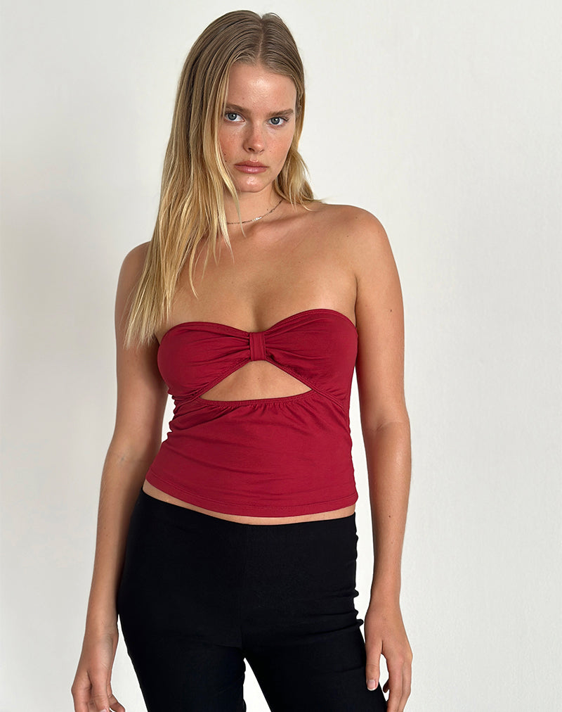 Tifose Twist Front Top in Adrenaline Red