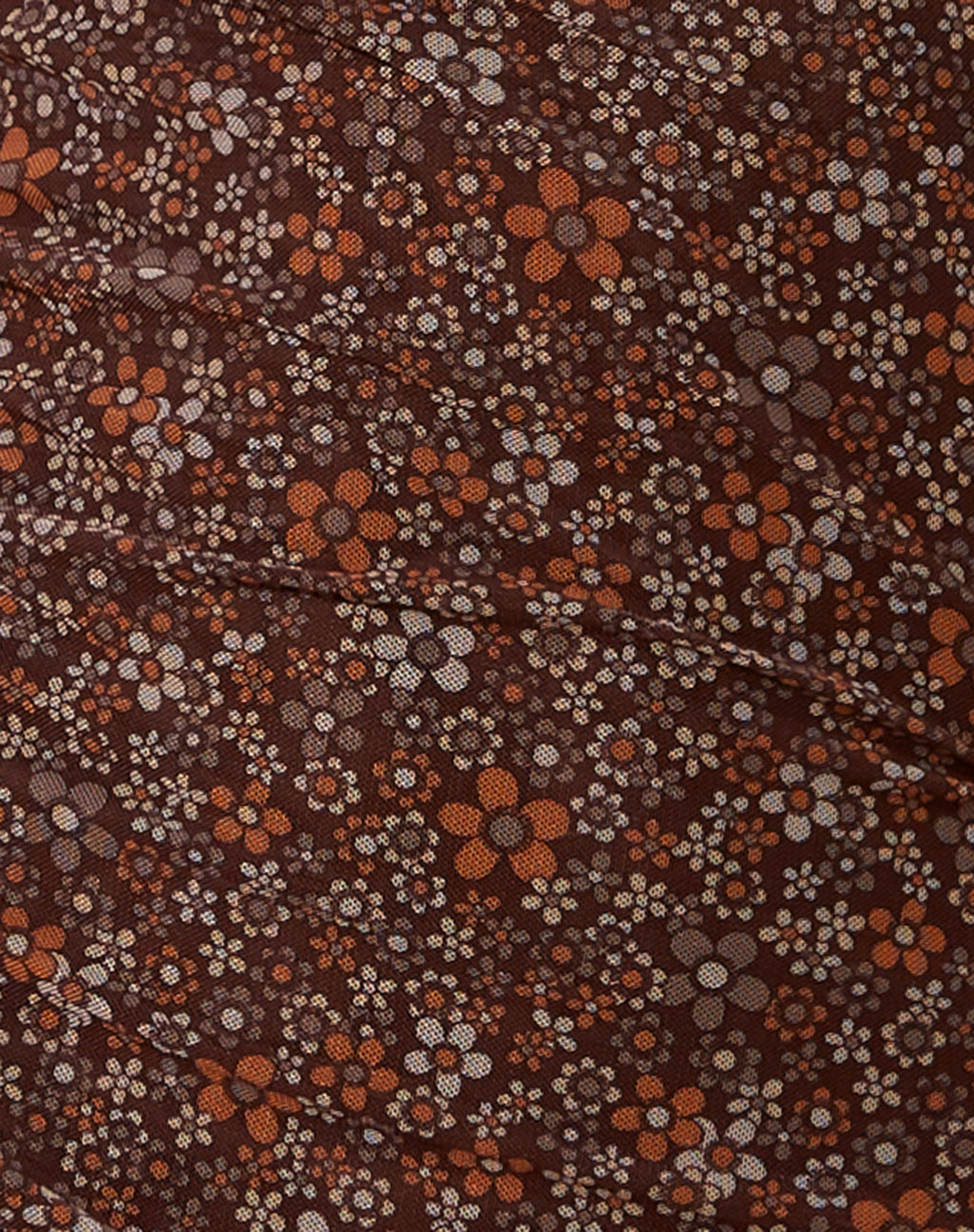 Tintin Mini Dress in Flower Garden Brown