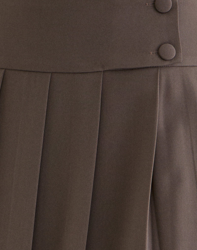 Tisrah Midi Skirt in Truffle