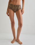 Avi Swim Short in Rar Leopard with Belt