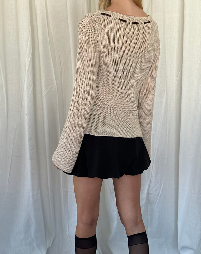 Valorie Knit Jumper in Oat