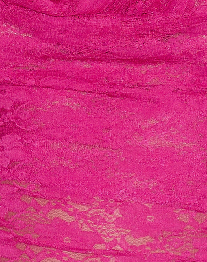Varys Top in Orchid Lace Hot Pink