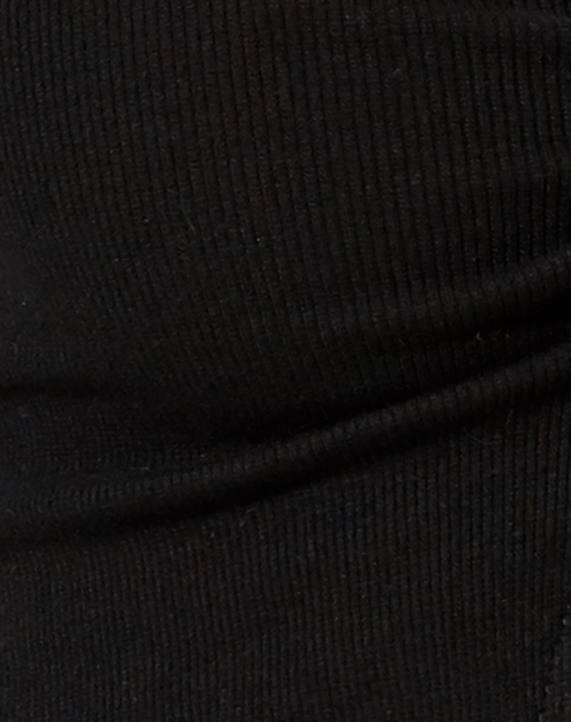 Venema Long Sleeve Top in Rib Black