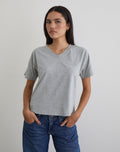 Viman Top in Jersey Grey Marl