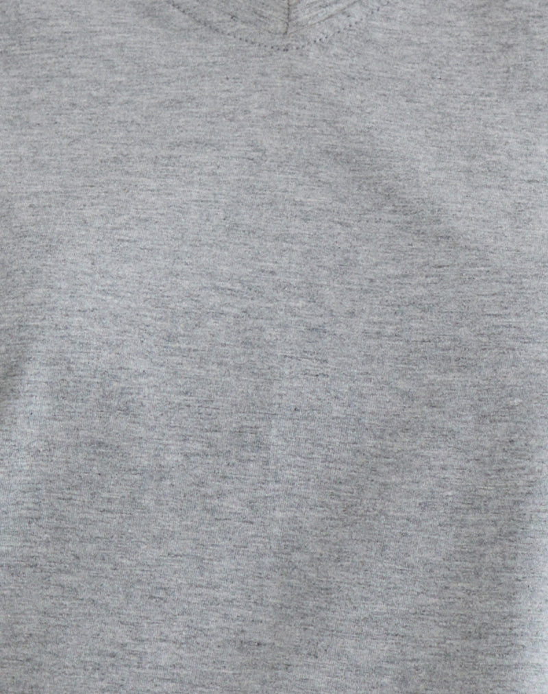 Viman Top in Jersey Grey Marl