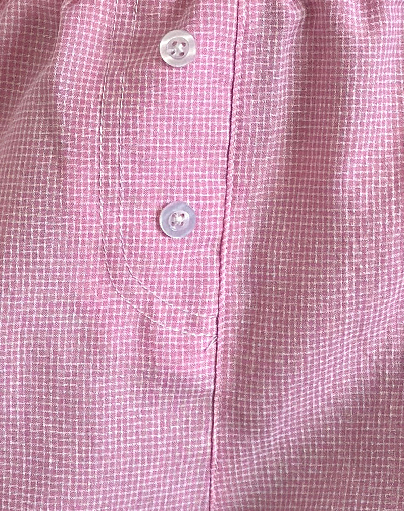 Voir Short in Poplin Gingham Pink