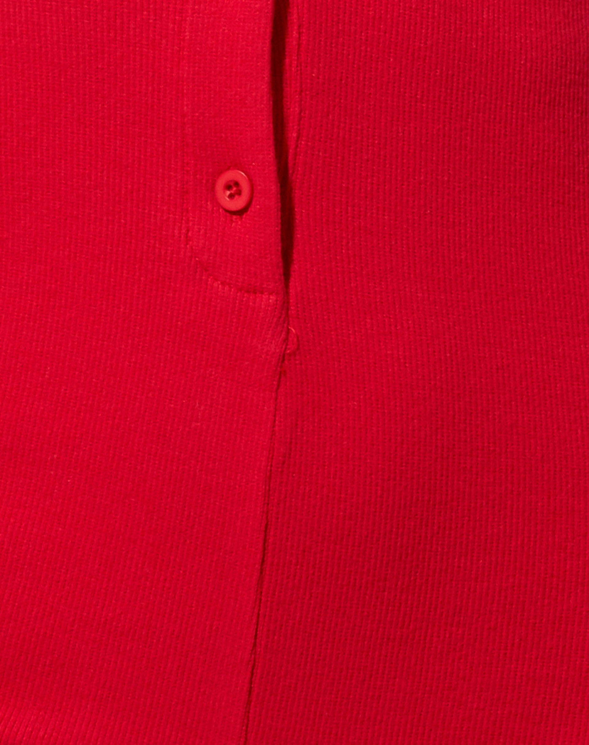 Warna Playsuit in Rib Red