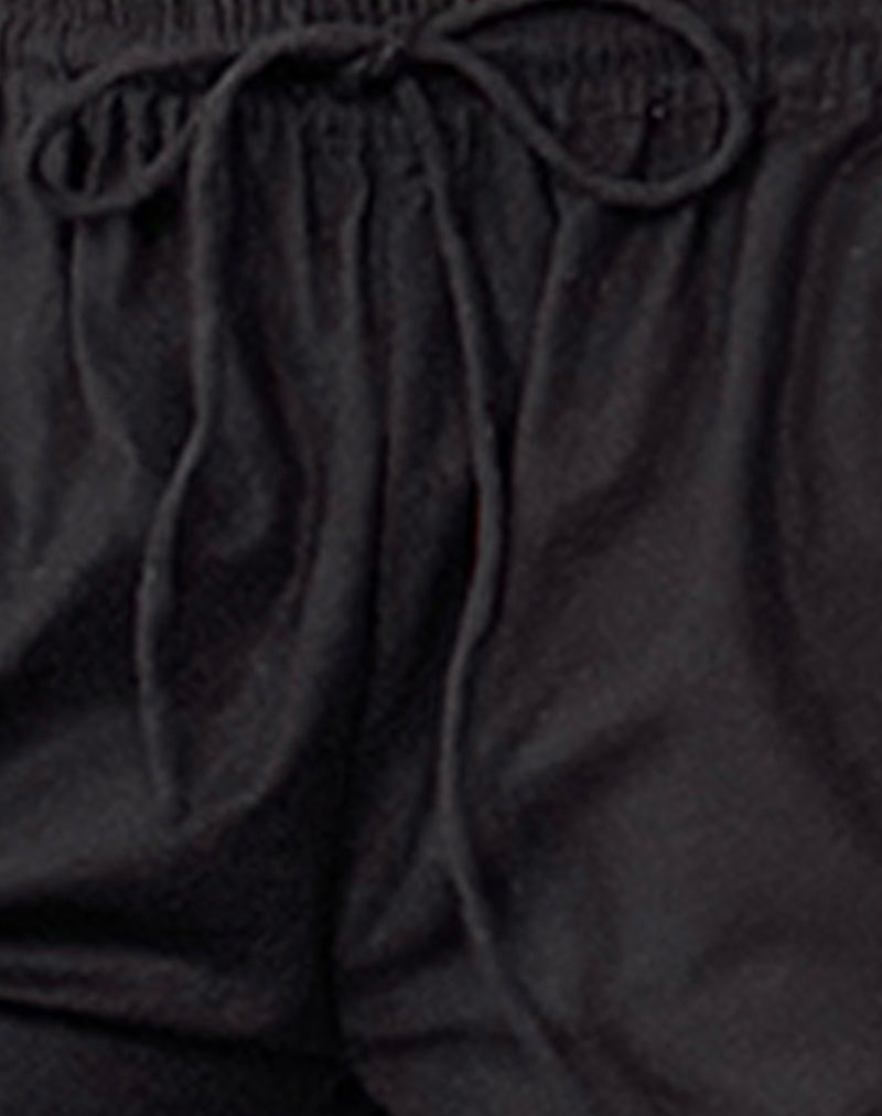 Wasic Wide Leg Trouser in Black