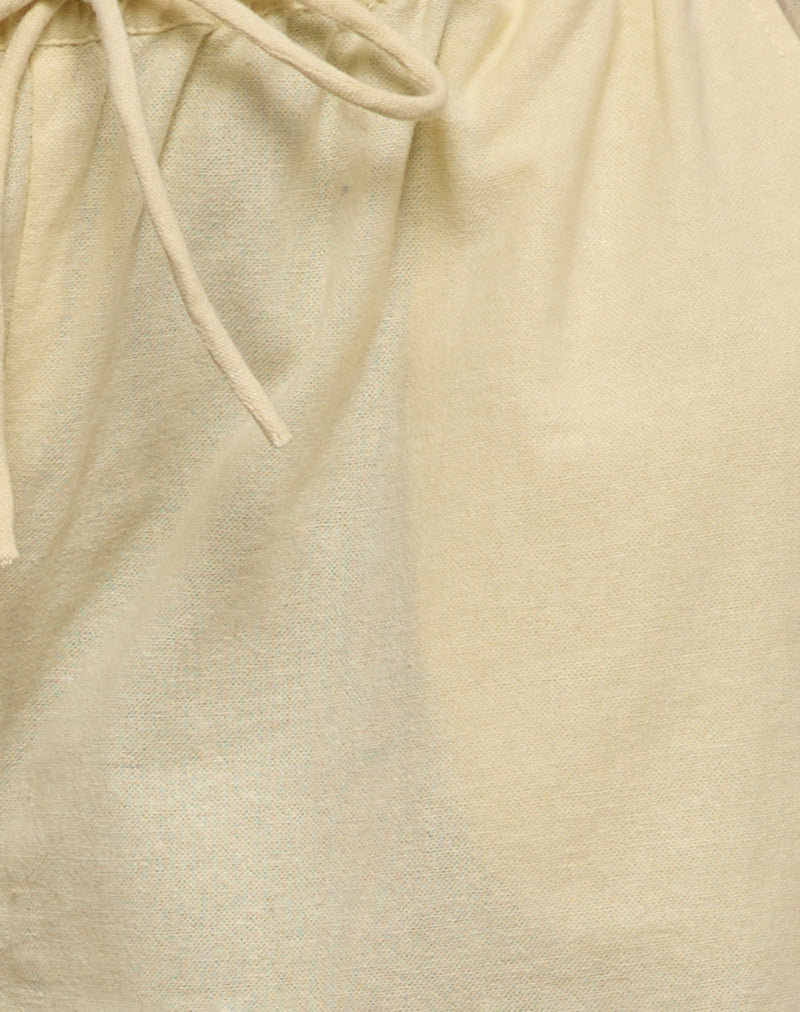 Wasic Wide Leg Trouser in Lemon