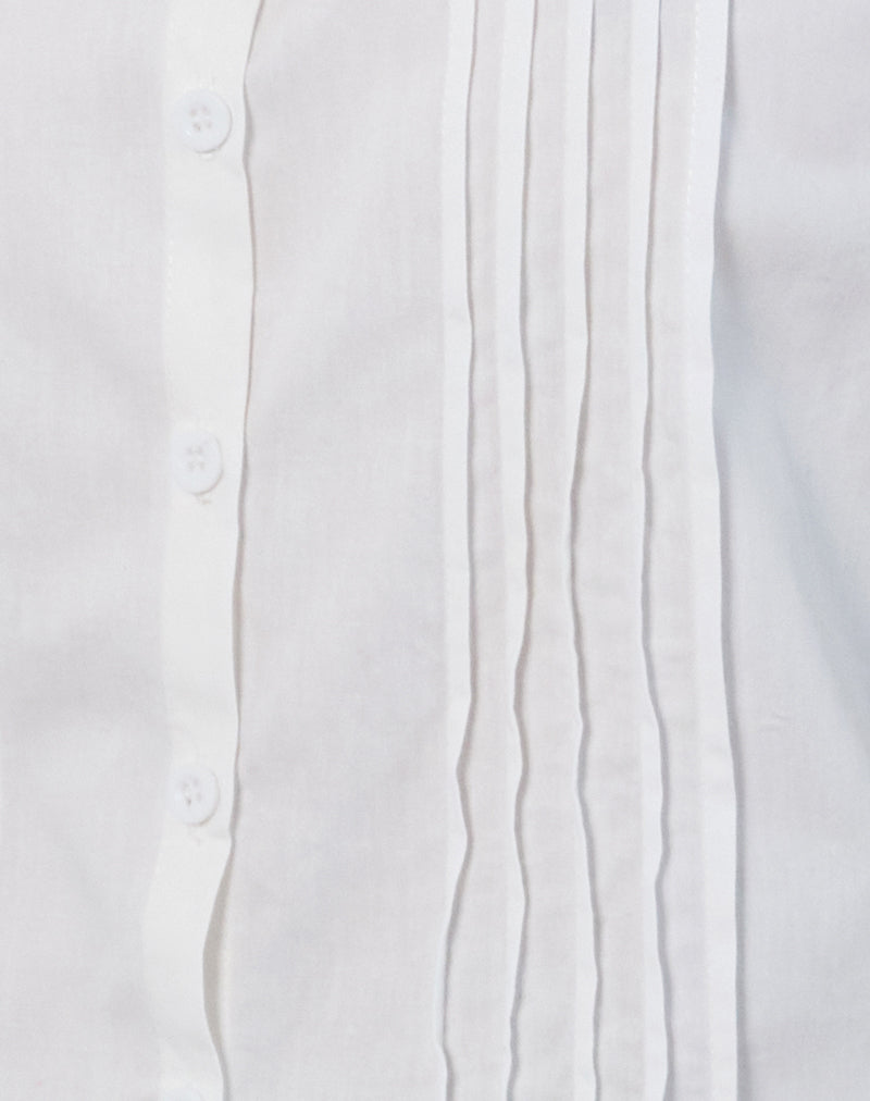 Yara Blouse in Poplin White