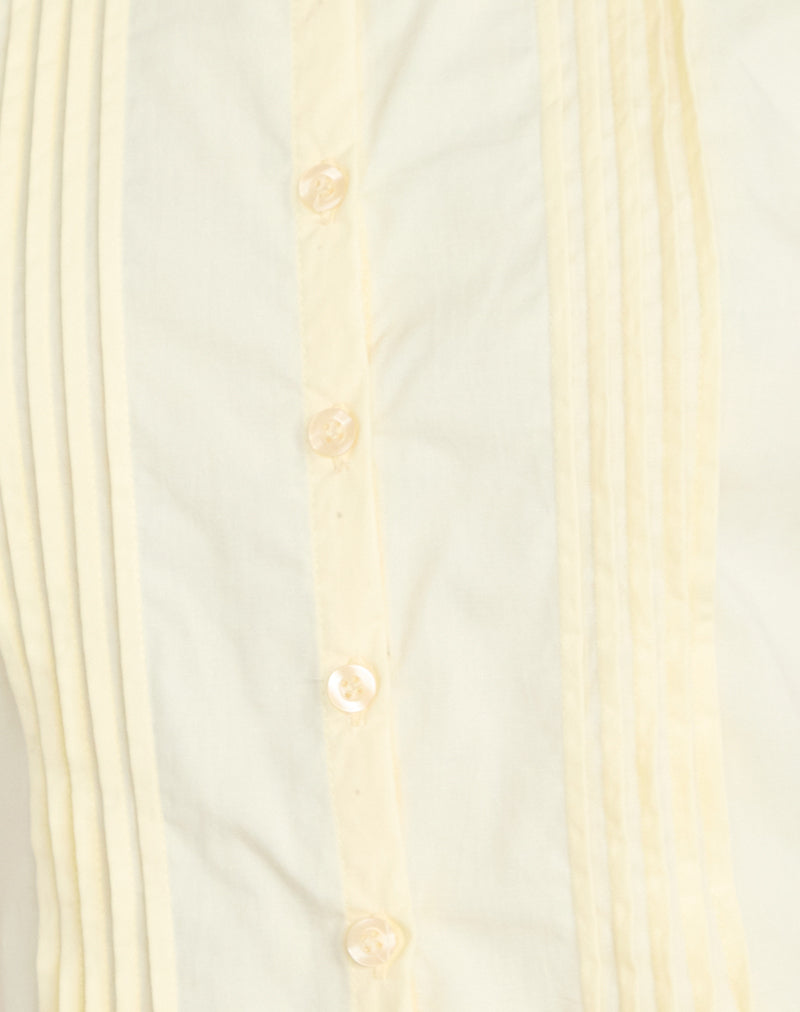 Yara Blouse in Poplin Lemon