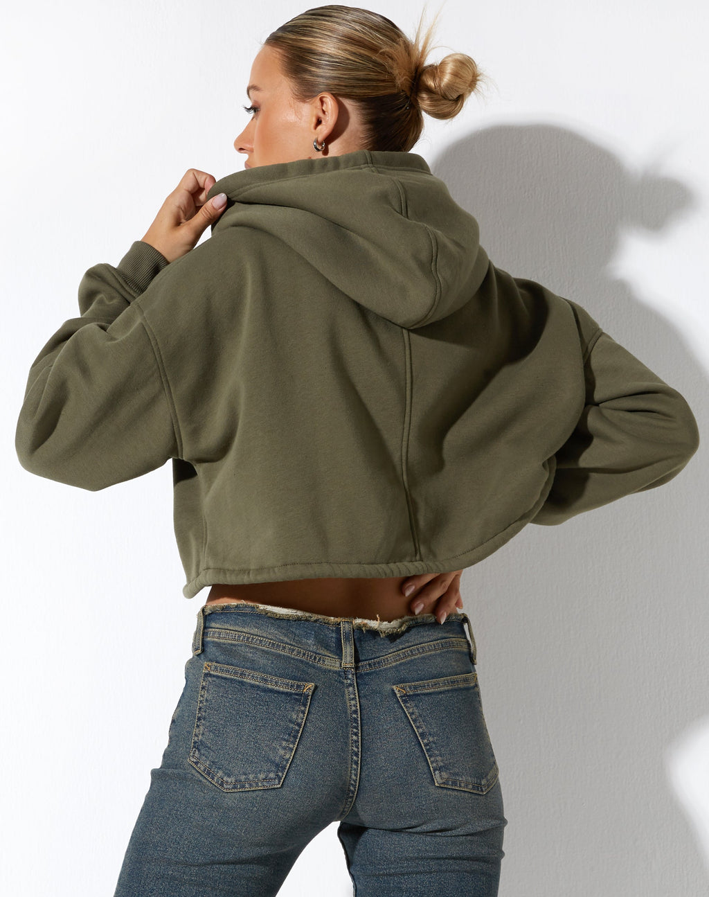 Yukata Hoodie in Grape Leaf Butterfly Embro