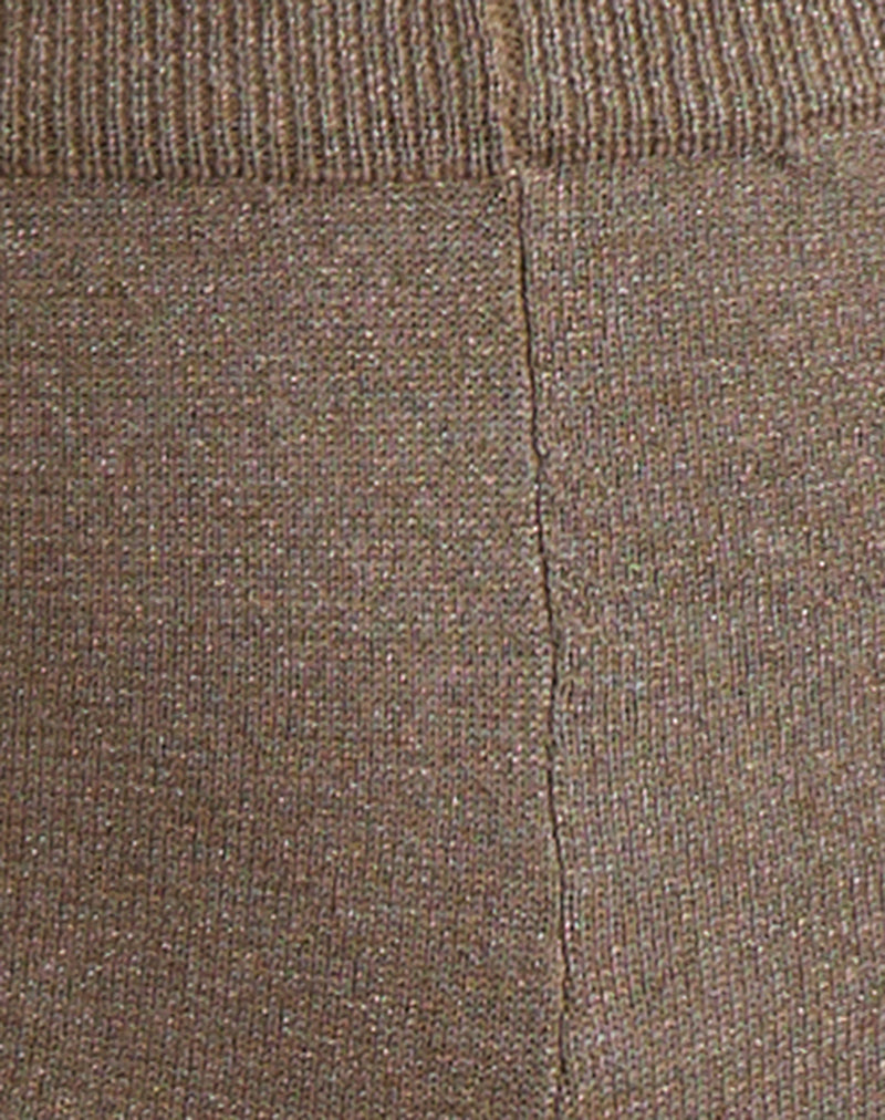 Nikaya Short in Lurex Gold