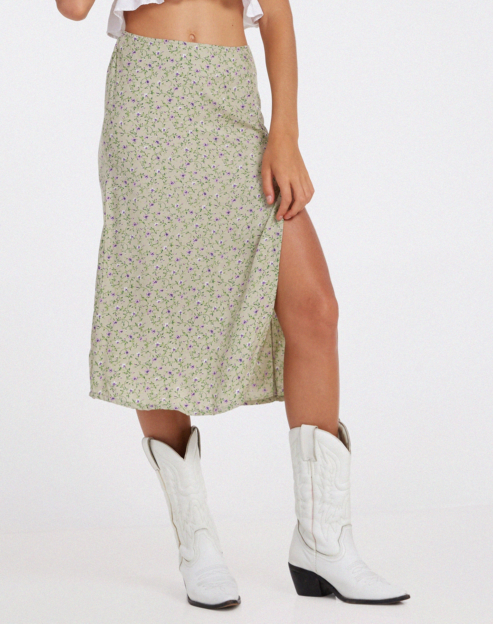 Seko Midi Skirt in Parma Violet